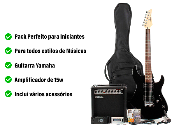 Pack complet de guitares Yamaha ERG 121 GPII Pack complet de guitares Yamaha ERG 121 GPII